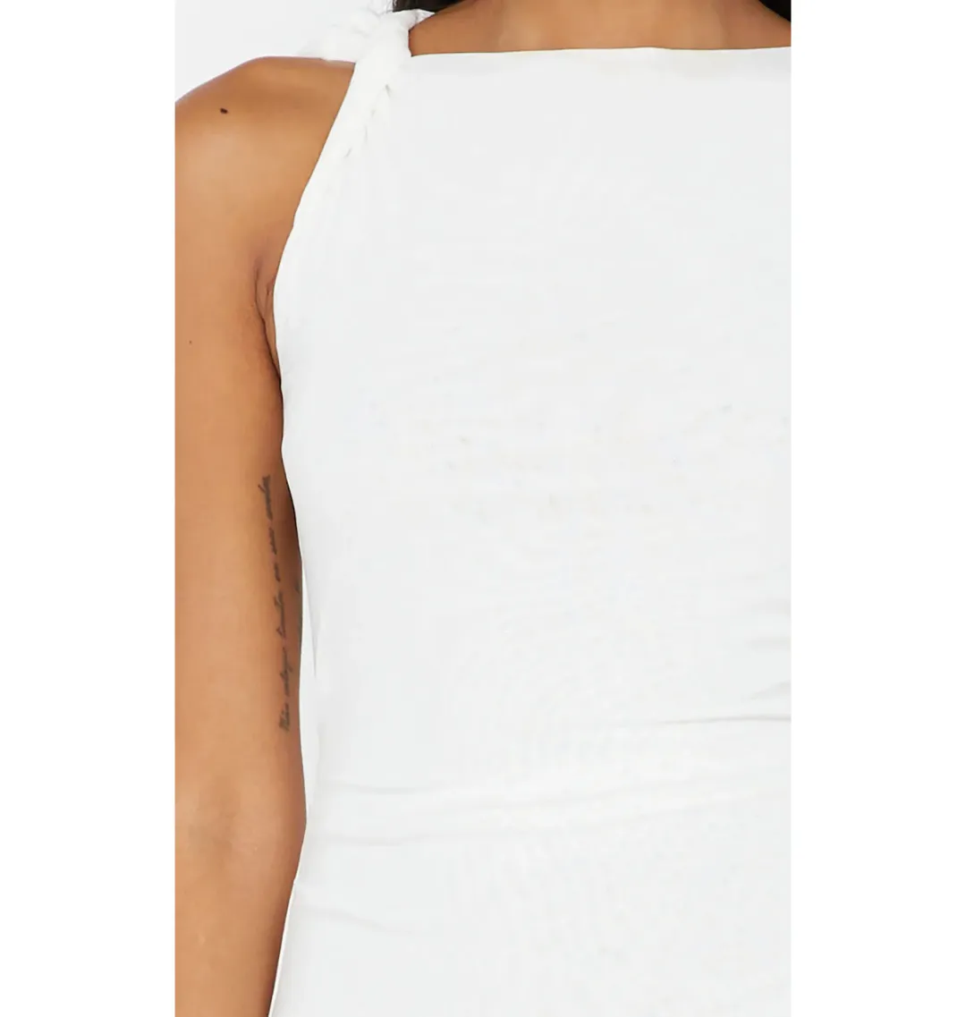 Bec & Bridge Sania Asym Mini Dress in White Size AU 6 for rent on The Volte - main image