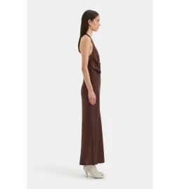 Sir the Label Como Twist Maxi Dress Chocolate Size AU 10 for rent on The Volte - image 2