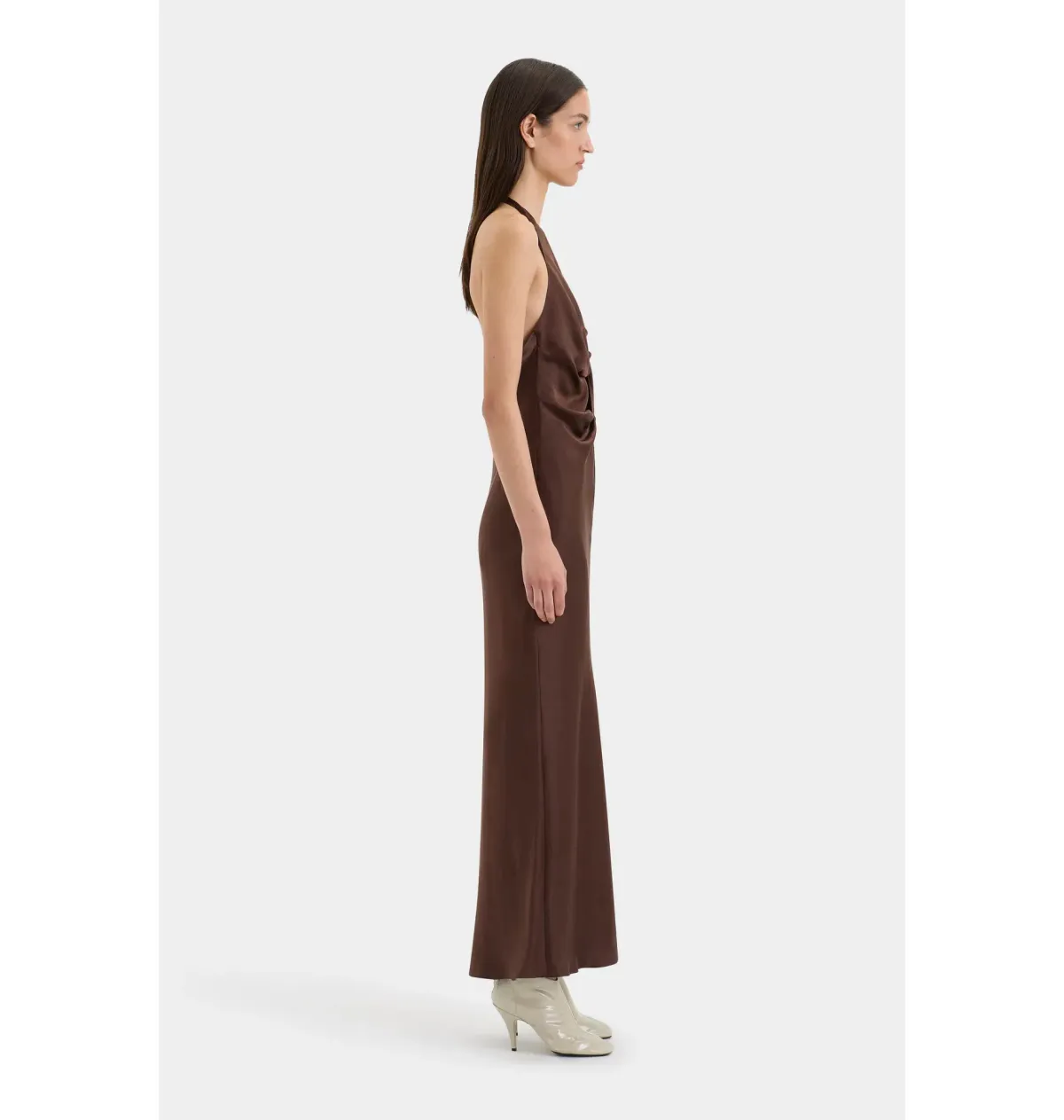 Sir the Label Como Twist Maxi Dress Chocolate Size AU 8 - Image 2