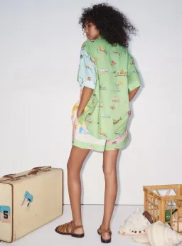 Alemais Jet Shirt Size Au 6 and Shorts Size Au 8 Set Multi for rent on The Volte - image 3