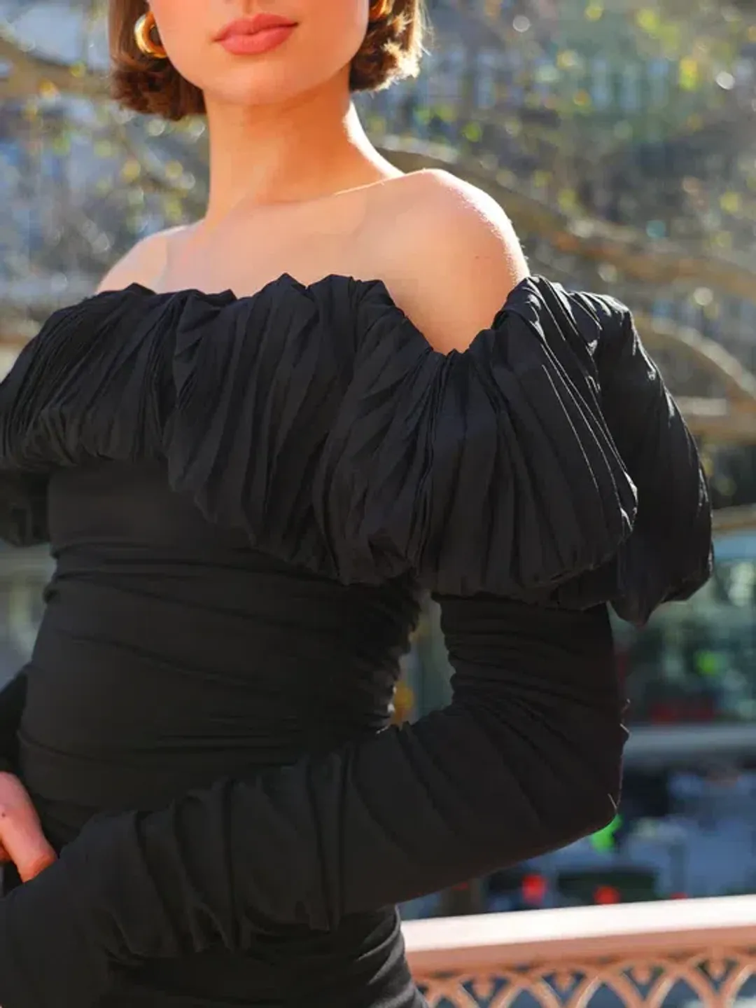 Acler Ambleside Midi Dress in Black Size AU 12 for rent on The Volte - main image