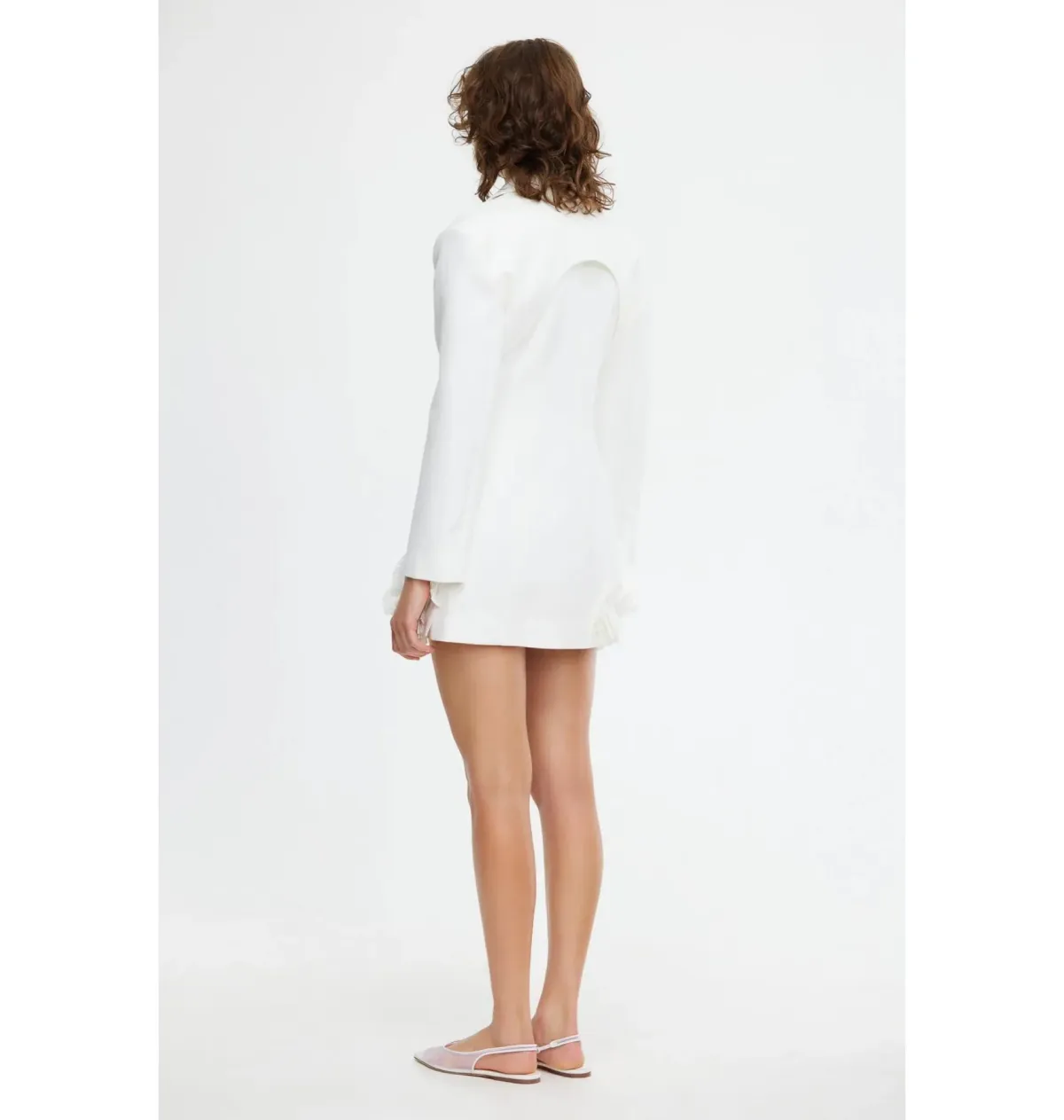 Acler Hampstead Blazer Dress In Ivory Size AU 8 - Image 2