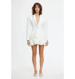 Acler Hampstead Blazer Dress In Ivory Size AU 10 for rent on The Volte - image 1