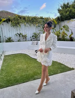 Acler Hampstead Blazer Dress In Ivory Size AU 10 for rent on The Volte - image 3