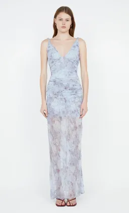 Bec & Bridge Danica V Neck Maxi Dress Chambray Rose Blue Size 10 for rent on The Volte - image 5