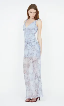 Bec & Bridge Danica V Neck Maxi Dress Chambray Rose Blue Size 10 for rent on The Volte - image 8