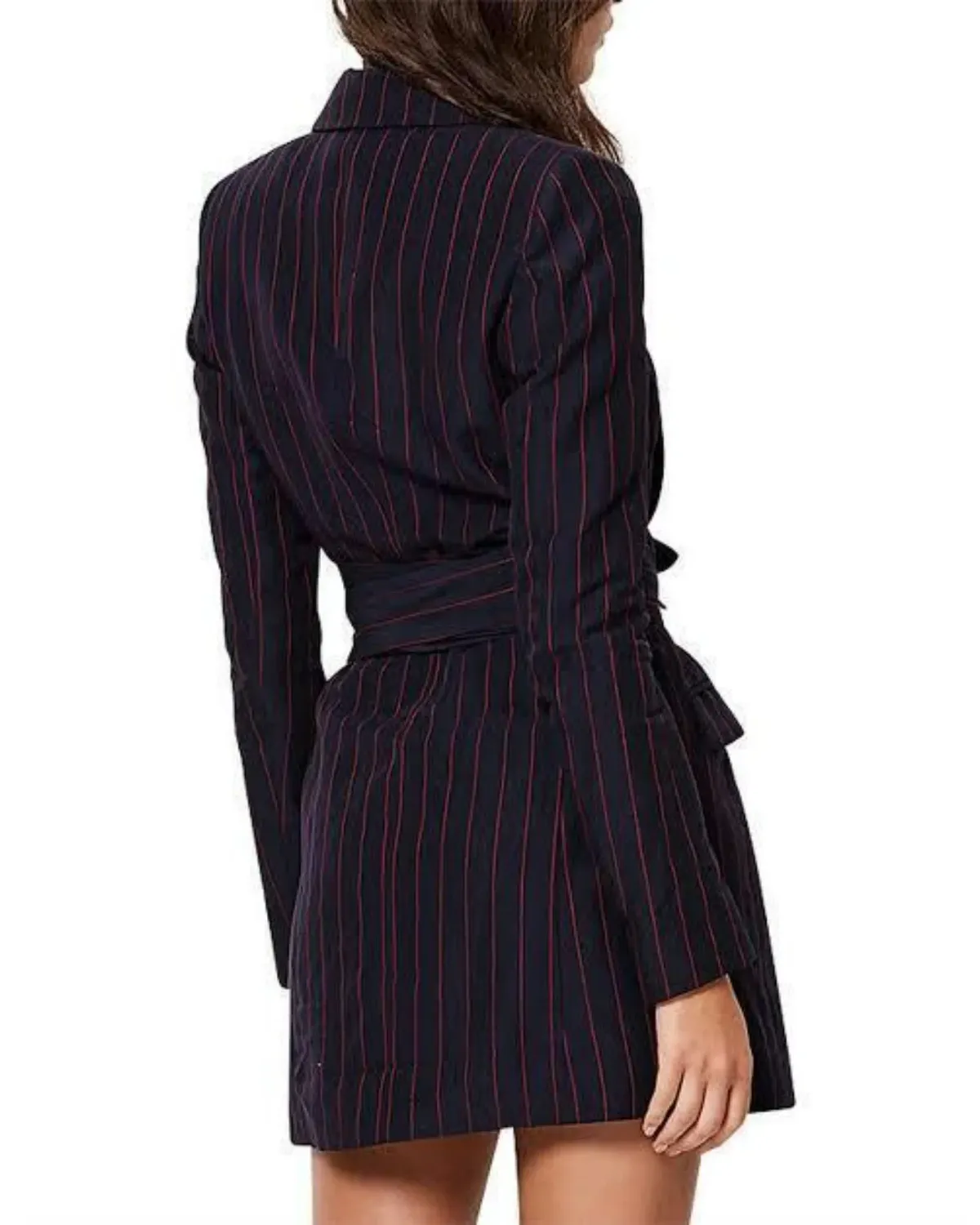 Bec & Bridge Mia Wrap Blazer Dress Blue Size AU 6 - Image 4