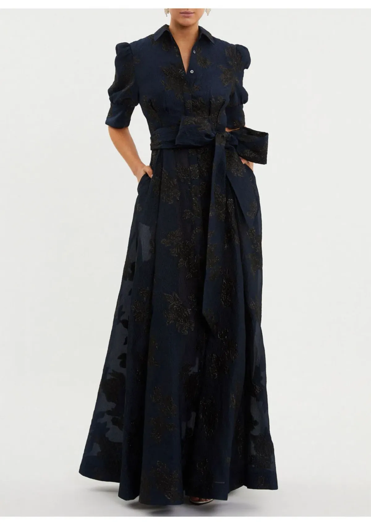 Rebecca Vallance Antoinette Gown Navy Size 8 - Image 1