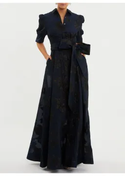 Rebecca Vallance Antoinette Gown Navy Size 8 for rent on The Volte - image 1