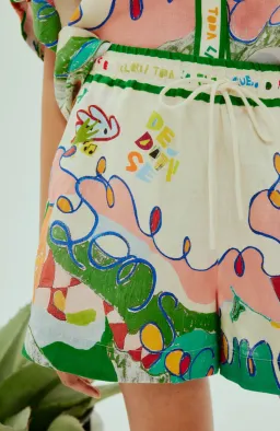 Alemais Nadia Shirt and Short Set Print Size 8 for rent on The Volte - image 4