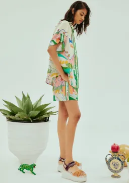 Alemais Nadia Shirt and Short Set Print Size 8 for rent on The Volte - image 2