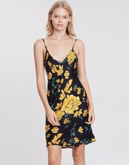 Silk Laundry 90's Silk Slip Dress Floral for rent on The Volte - image 1