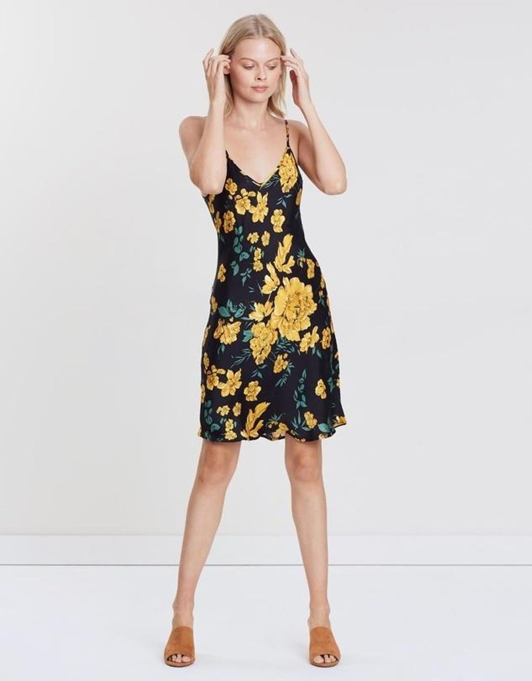 Silk Laundry 90's Silk Slip Dress Floral for rent on The Volte - main image