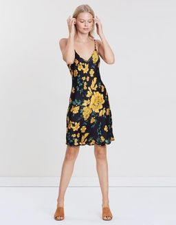 Silk Laundry 90's Silk Slip Dress Floral for rent on The Volte - image 2