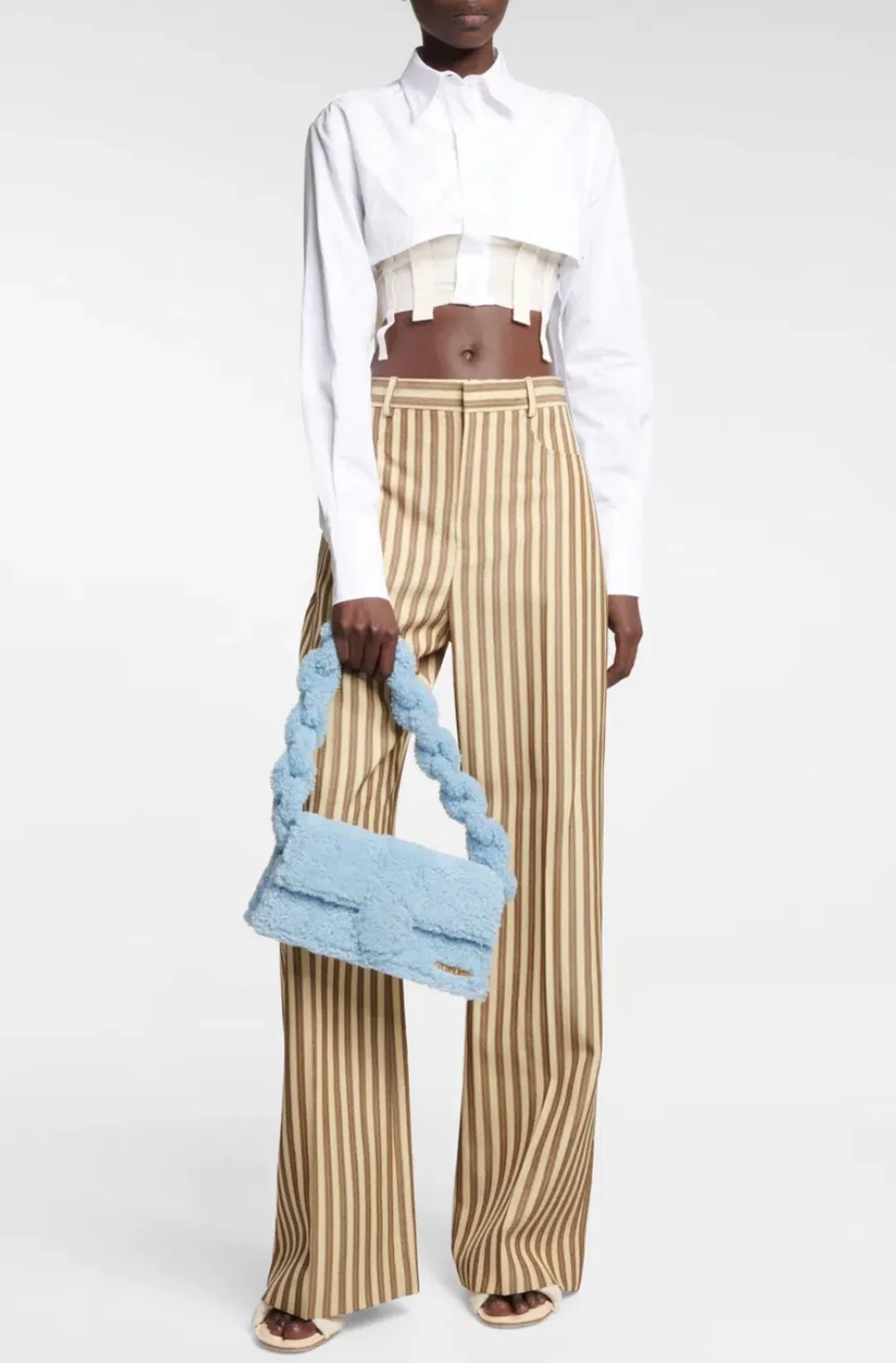 Jacquemus Le Bambidou Shearling Shoulder Bag for rent on The Volte - main image