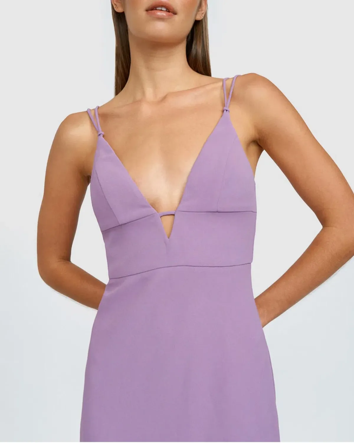 By Johnny Iris Midi Dress Purple Size 6 - Image 3