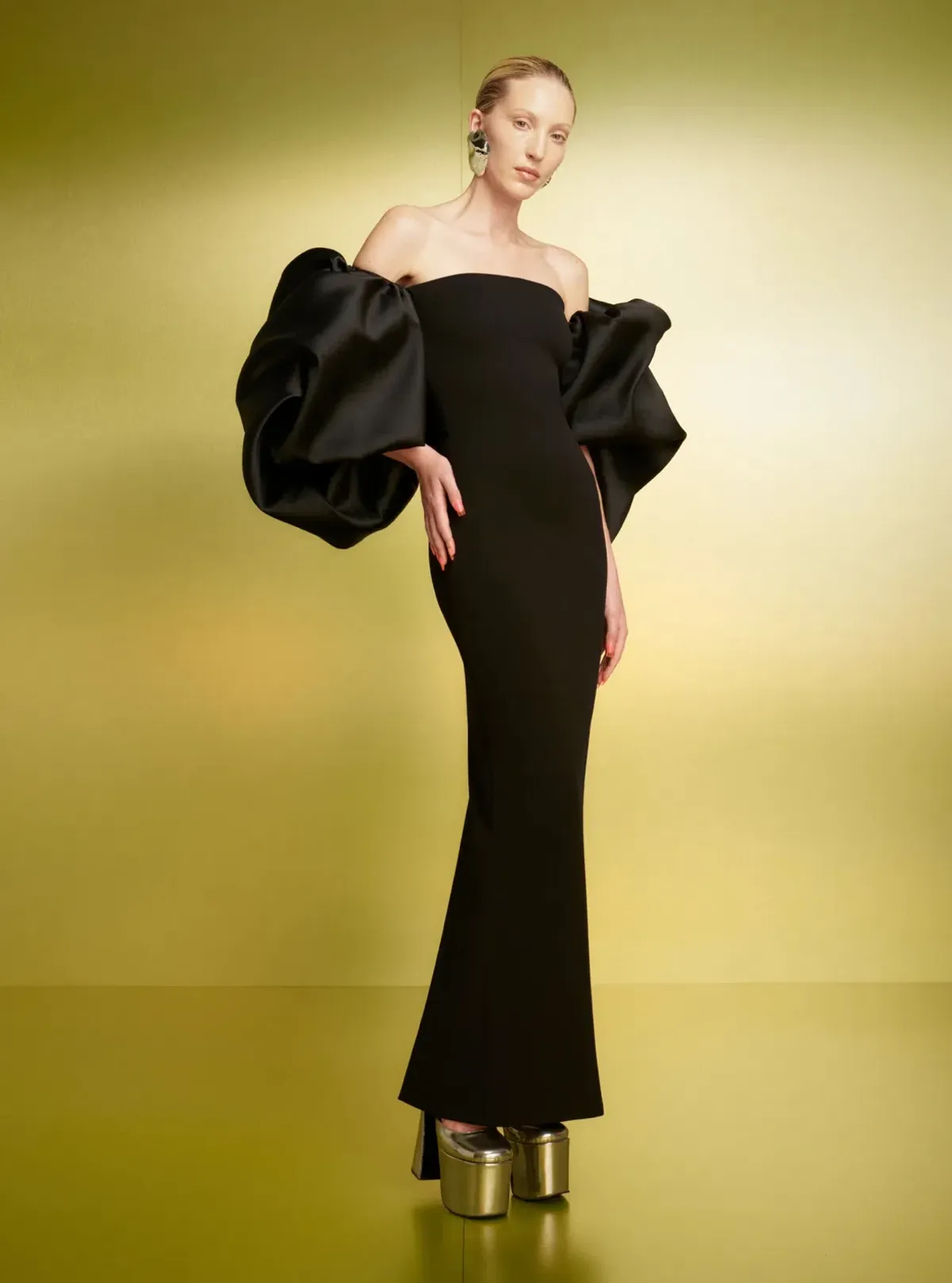 Solace London Pia Maxi Dress Gown Black Size 12 - Image 1