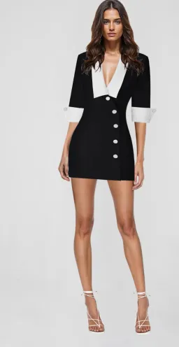 Atoir Fallon Mini Dress Black/Ivory Size M / AU 10 for rent on The Volte - image 3