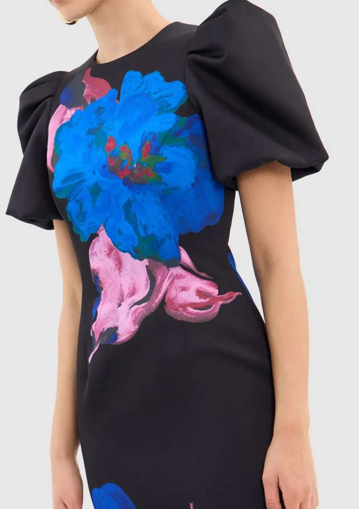 Rebecca Vallance Acid Bloom Midi Dress Floral Size 12 - Image 3