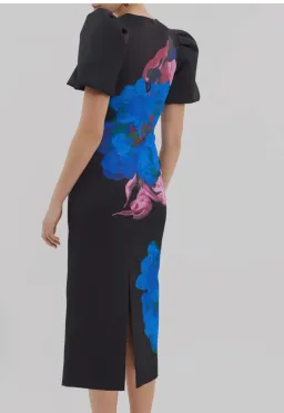 Rebecca Vallance Acid Bloom Midi Dress Floral Size 12 for rent on The Volte - image 6