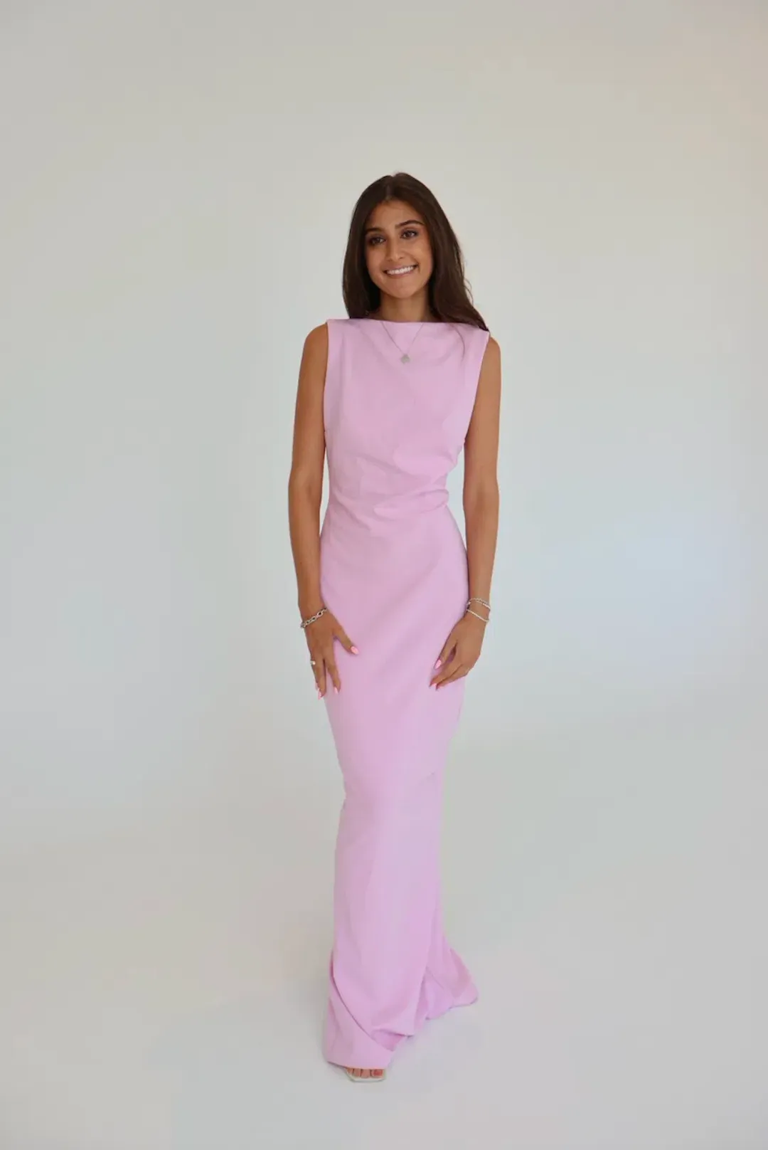 Effie Kats Verona Gown Taffy Pink Size M / AU 10 for rent on The Volte - main image