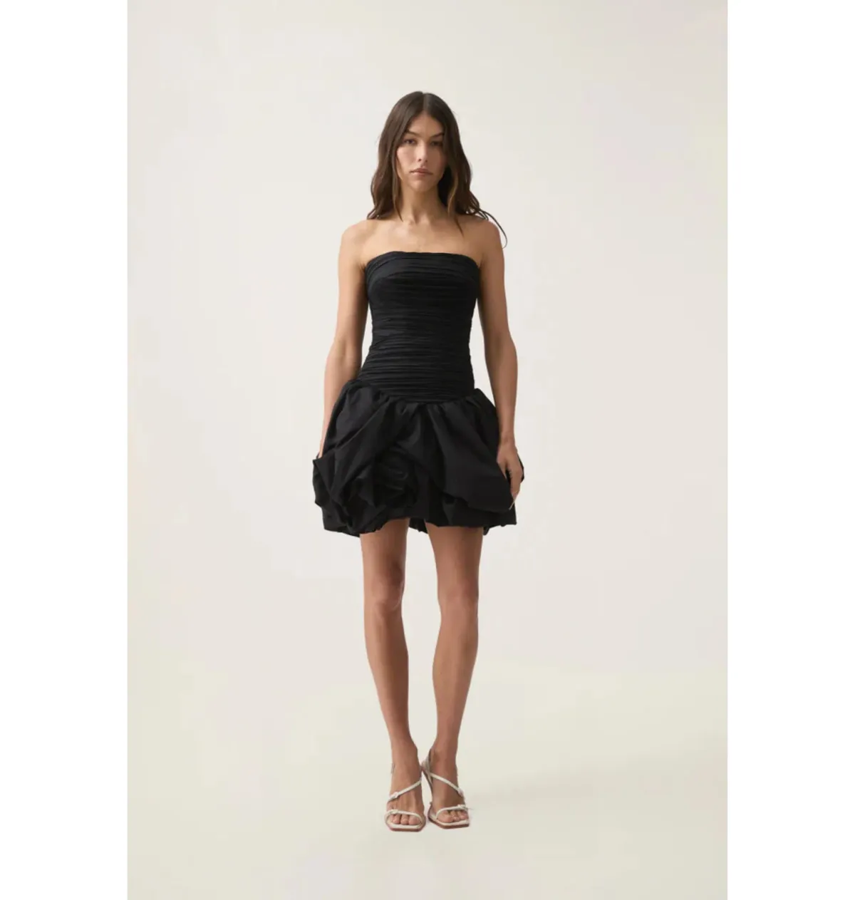 Aje Violette Bubble Hem Mini Dress in Black Size AU 8 - Image 1