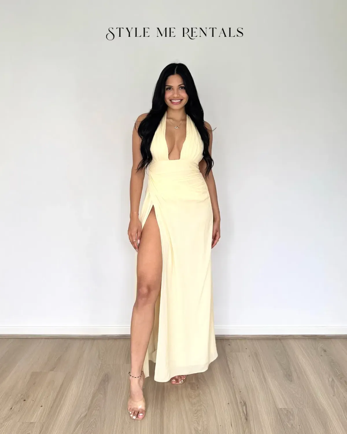 Calia Collection Antonia Dress Baby Yellow Size 6 - Image 3