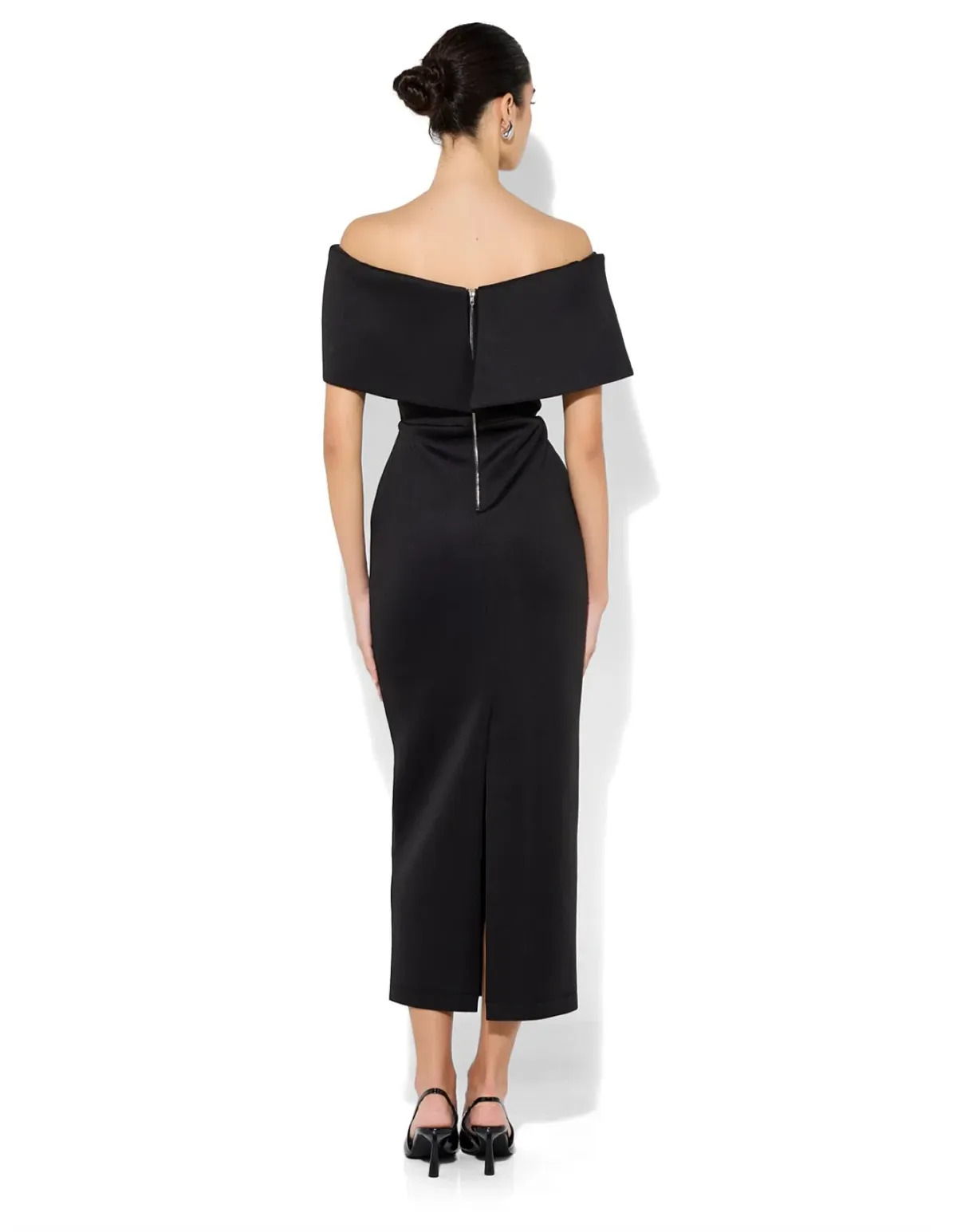 Montique Finlay Off Shoulder Cocktail Dress Black Size 16 - Image 2