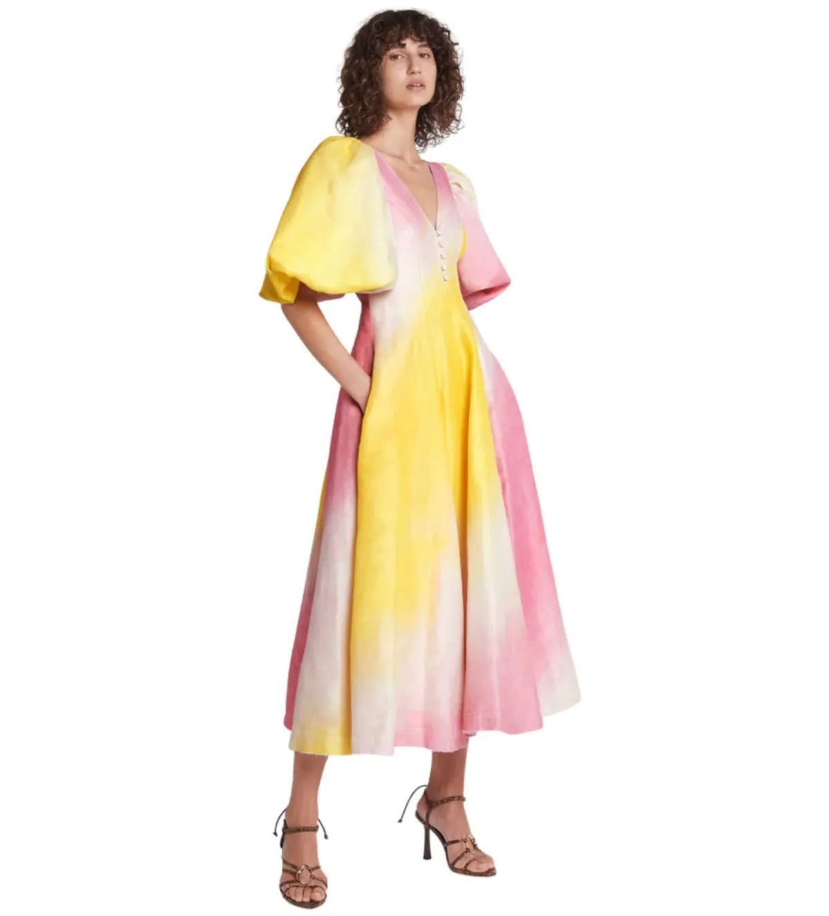 Aje Cloudburst Dress Multi Size Au 8 - Image 1