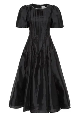 AJE Nova Pleated Midi Dress Black Size 10 for rent on The Volte - image 3