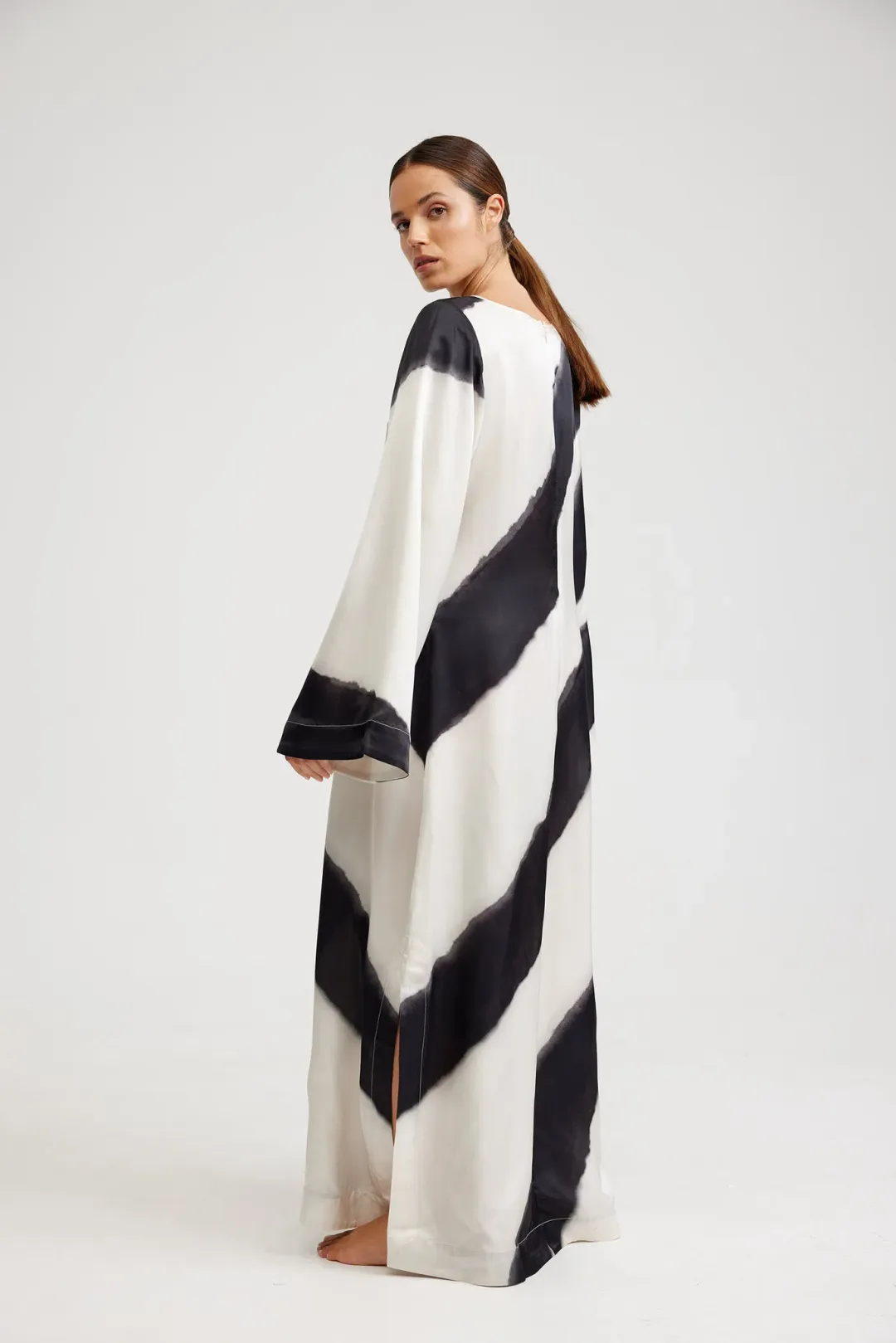 Aston Studio Heidi Dress Nero/Milk Size 14 for rent on The Volte - main image