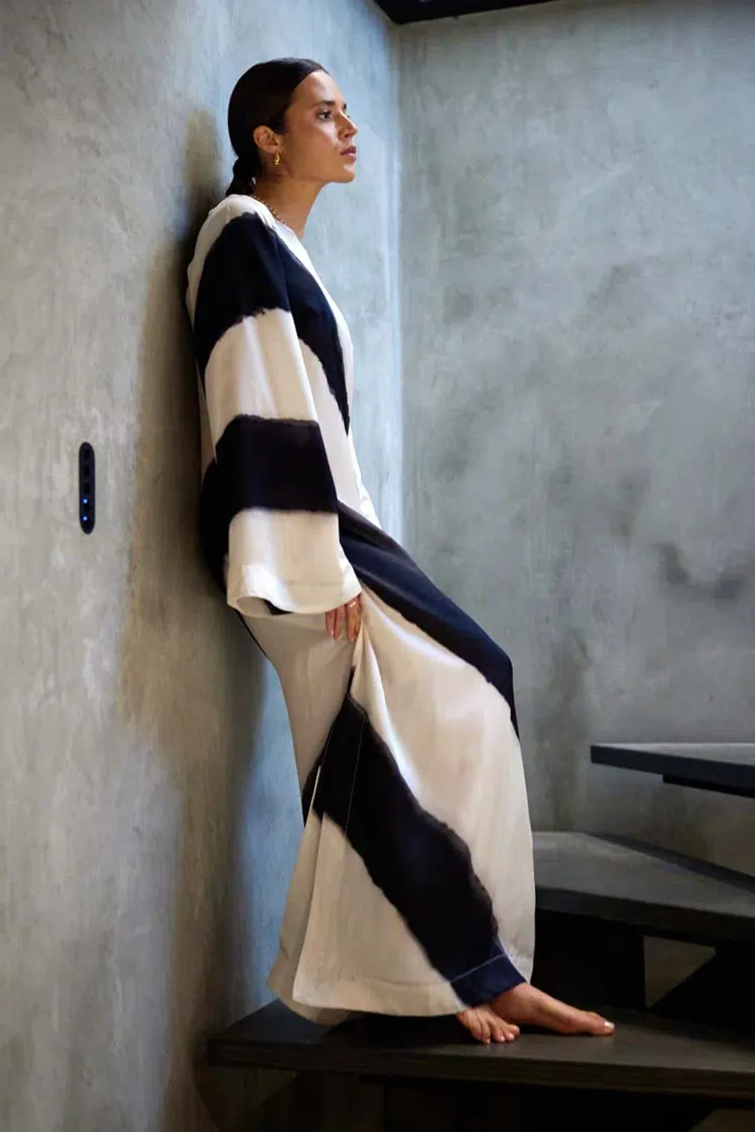 Aston Studio Heidi Dress Nero/Milk Size 14 for rent on The Volte - main image