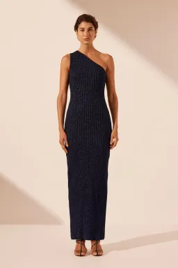 Shona Joy Livia One Shoulder Maxi Dress Night Sky Size S / AU 8 for rent on The Volte - image 1