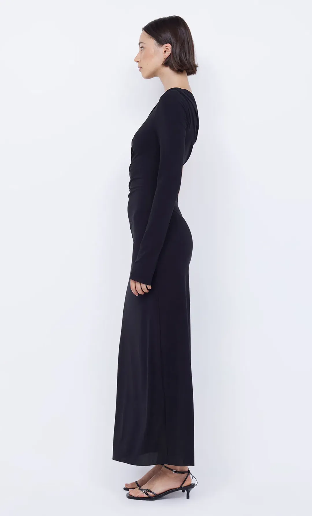 Bec & Bridge Nabila Aysm Midi Dress Black Size 6 for rent on The Volte - main image