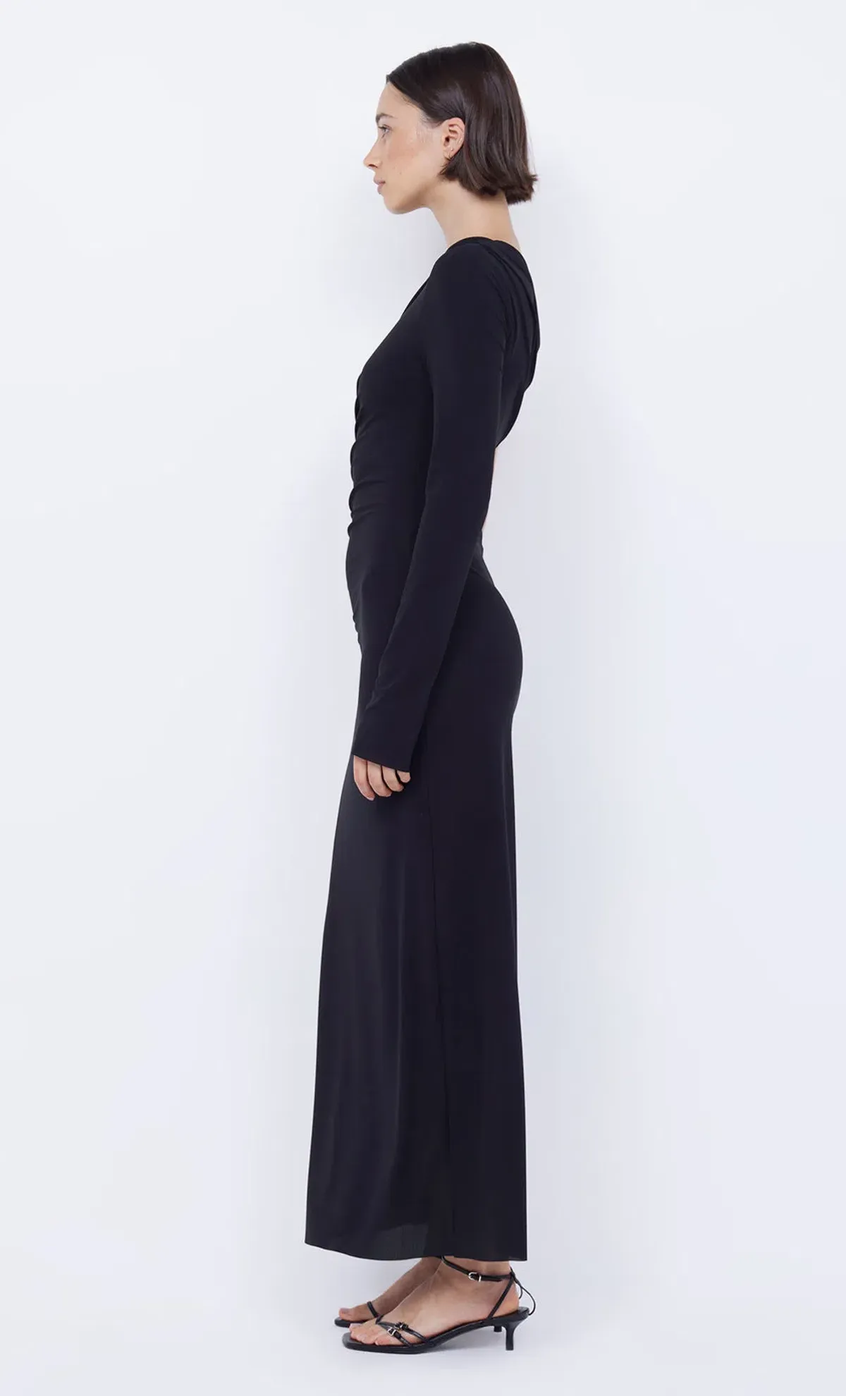 Bec & Bridge Nabila Aysm Midi Dress Black Size 6 - Image 2