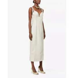 Jacquemus La Robe Valerie Dress Beige Size AU 6 for rent on The Volte - image 3