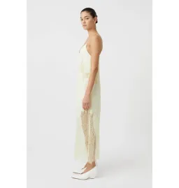 Camilla And Marc Filigree Dress in Lemon Yellow Size AU 6 for rent on The Volte - image 3