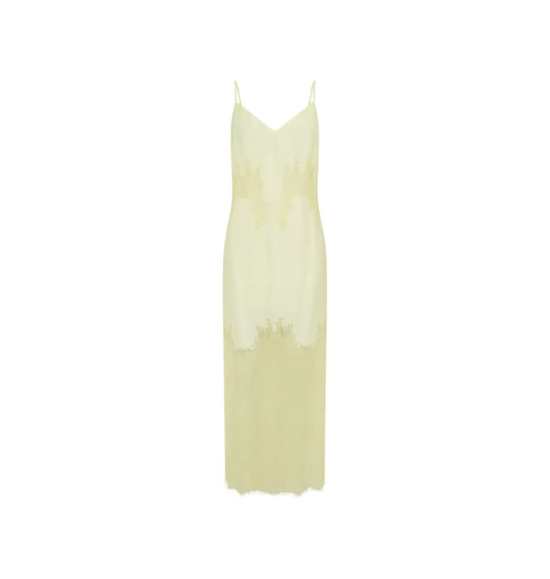 Camilla And Marc Filigree Dress in Lemon Yellow Size AU 6 for rent on The Volte - main image