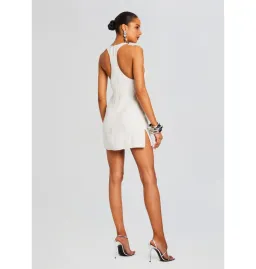 Retrofete Cydney Sequin Dress White Size XS / AU 6 for rent on The Volte - image 4