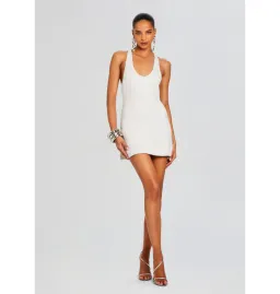 Retrofete Cydney Sequin Dress White Size XS / AU 6 for rent on The Volte - image 1