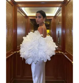 Selezza Lucia Flower Bomber In White Size S / AU 8 for rent on The Volte - image 4