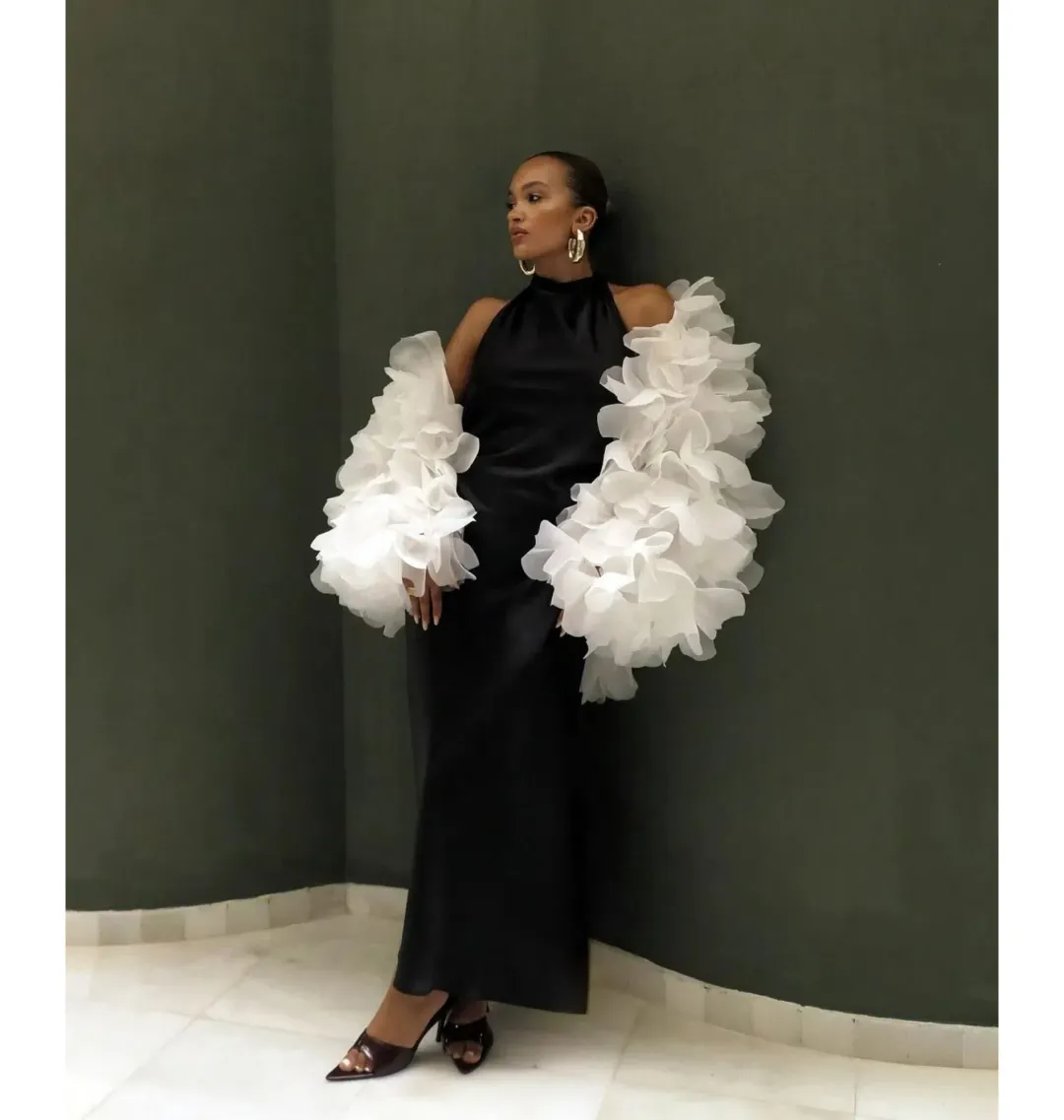 Selezza Lucia Flower Bomber In White Size S / AU 8 for rent on The Volte - main image