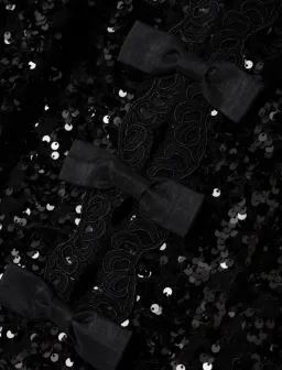 Rebecca Vallance Diana Bow Mini Dress Black Size AU 12 for rent on The Volte - image 4