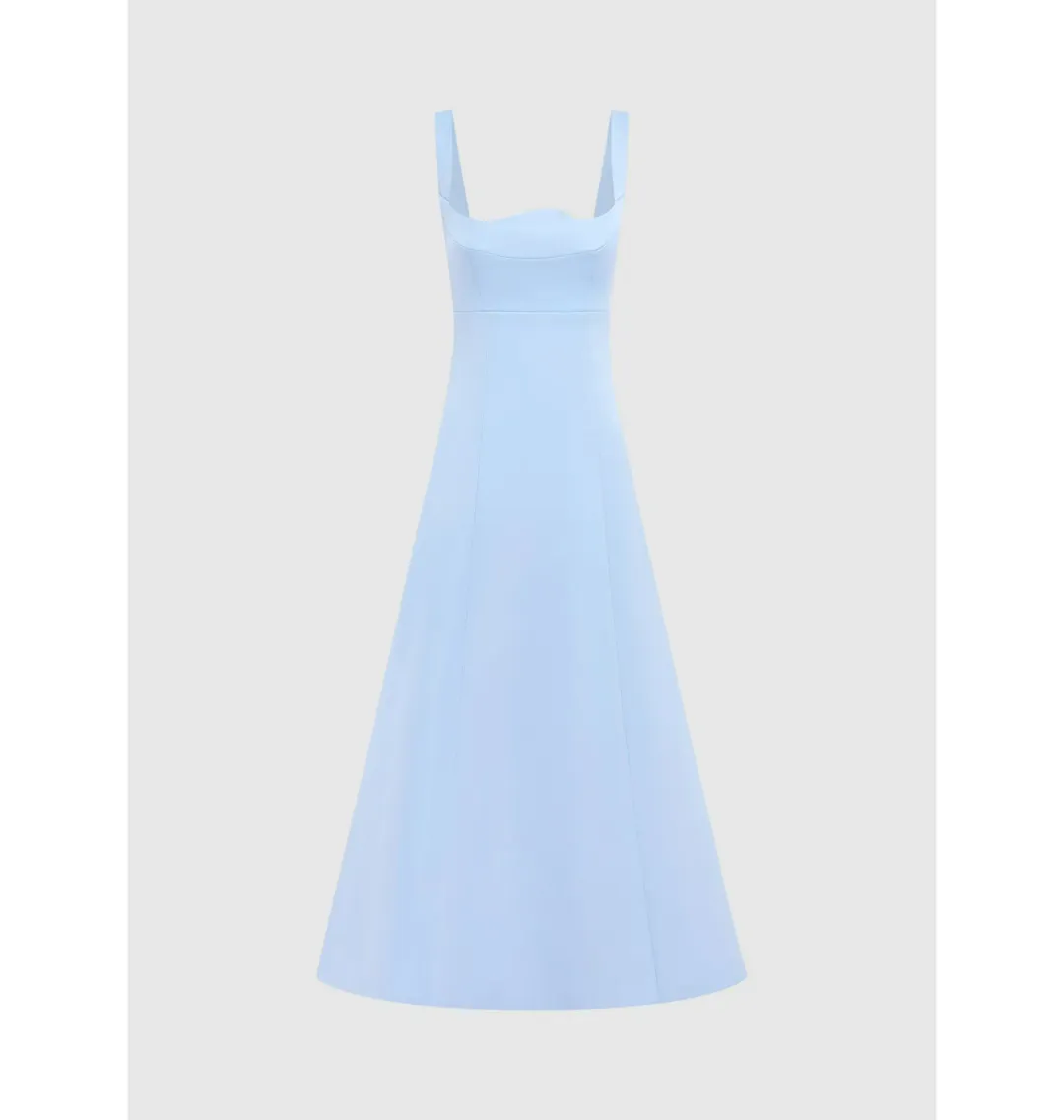 Leo Lin Odette Midi Dress In Sky Blue Size AU 12 for rent on The Volte - main image