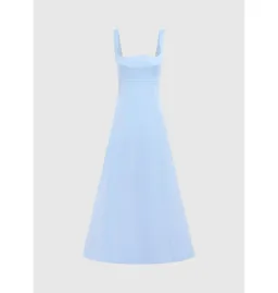 Leo Lin Odette Midi Dress In Sky Blue Size AU 12 for rent on The Volte - image 5