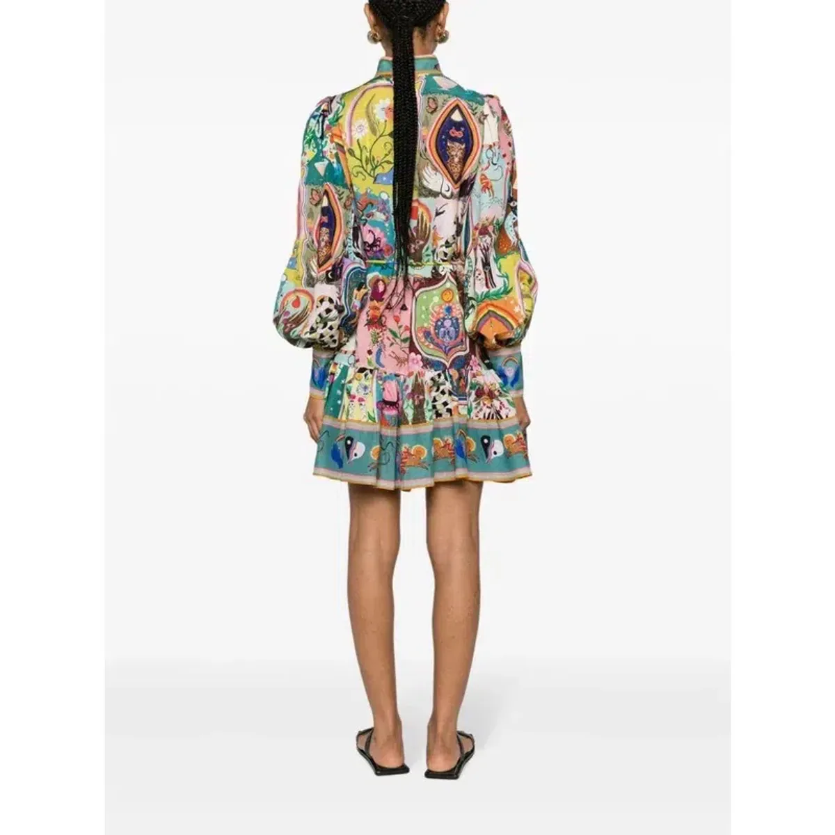 Alemais Evergreen Mini Dress Multi Size AU 10 - Image 6