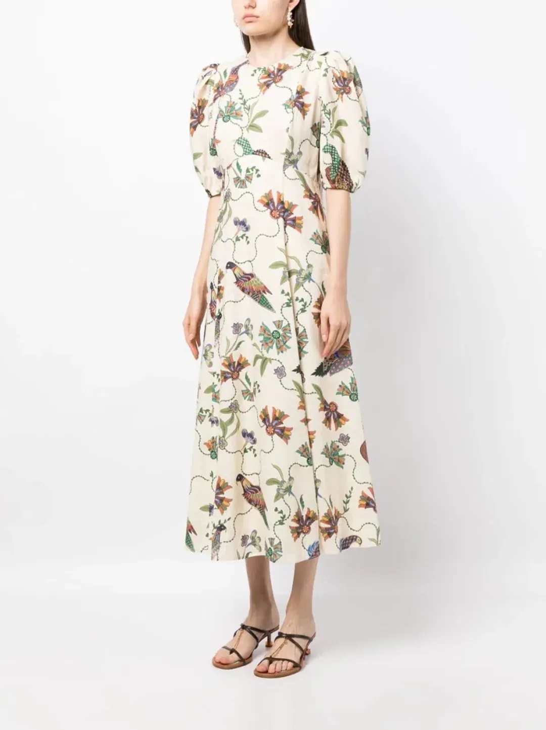 Alemais Birdie Midi Dress Print Size AU 10 for rent on The Volte - main image