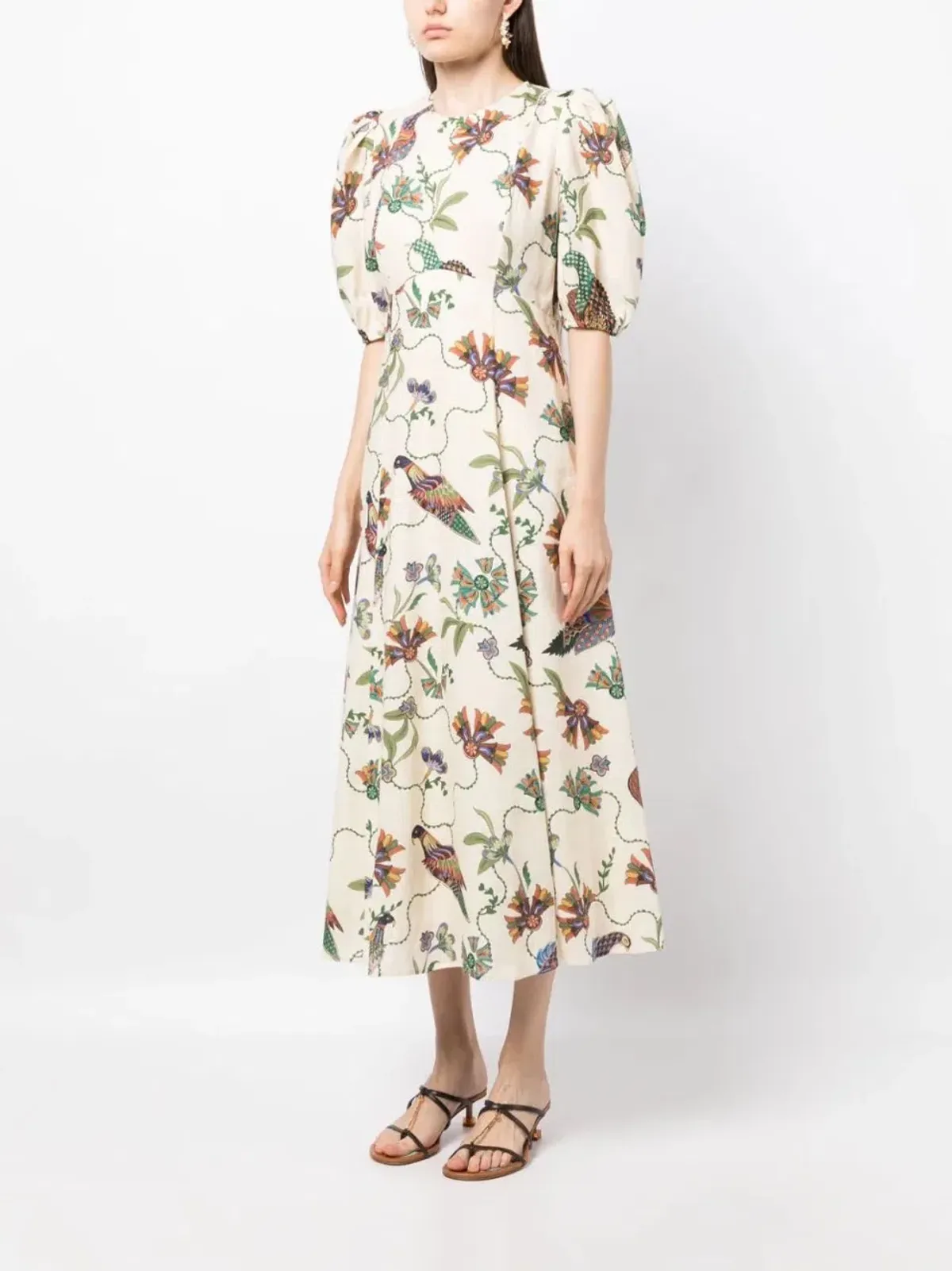 Alemais Birdie Midi Dress Print Size AU 10 - Image 3
