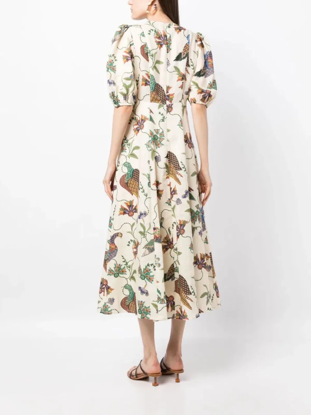 Alemais Birdie Midi Dress Print Size AU 10 - Image 5