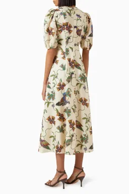 Alemais Birdie Midi Dress Print Size AU 10 for rent on The Volte - image 7